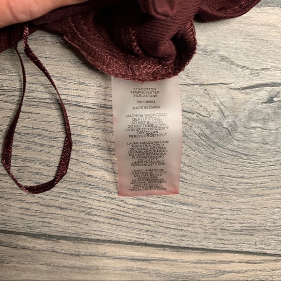 Essentials Sioni Dress Pants Size 10 Maroon/Wine - Picture 12 of 12